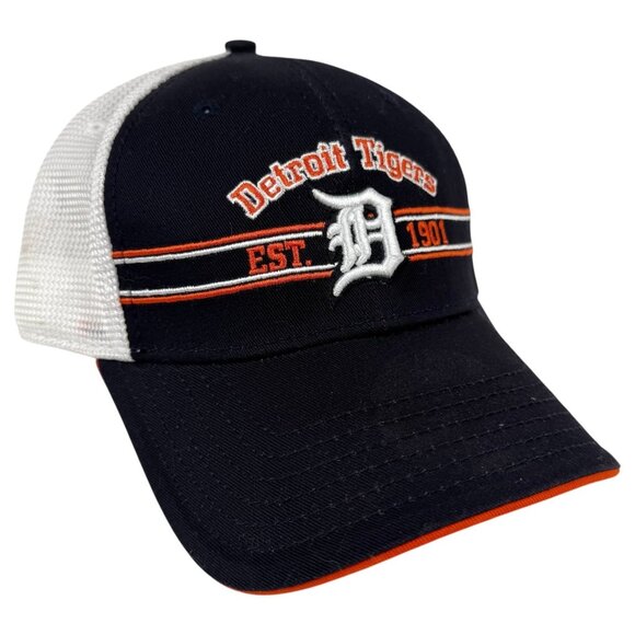 New Era Other - New Era Detroit Tigers Hat SnapBack Mesh Black Orange White Mesh English D MLB
